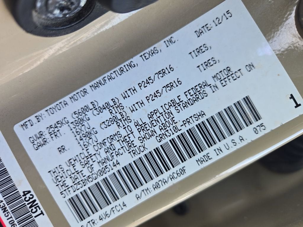 2016 Toyota Tacoma SR5