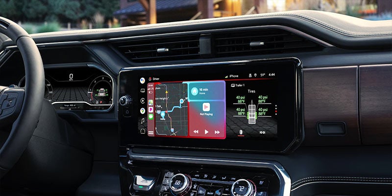 A Screen which assist a a driver to drive by map and tire PSI info